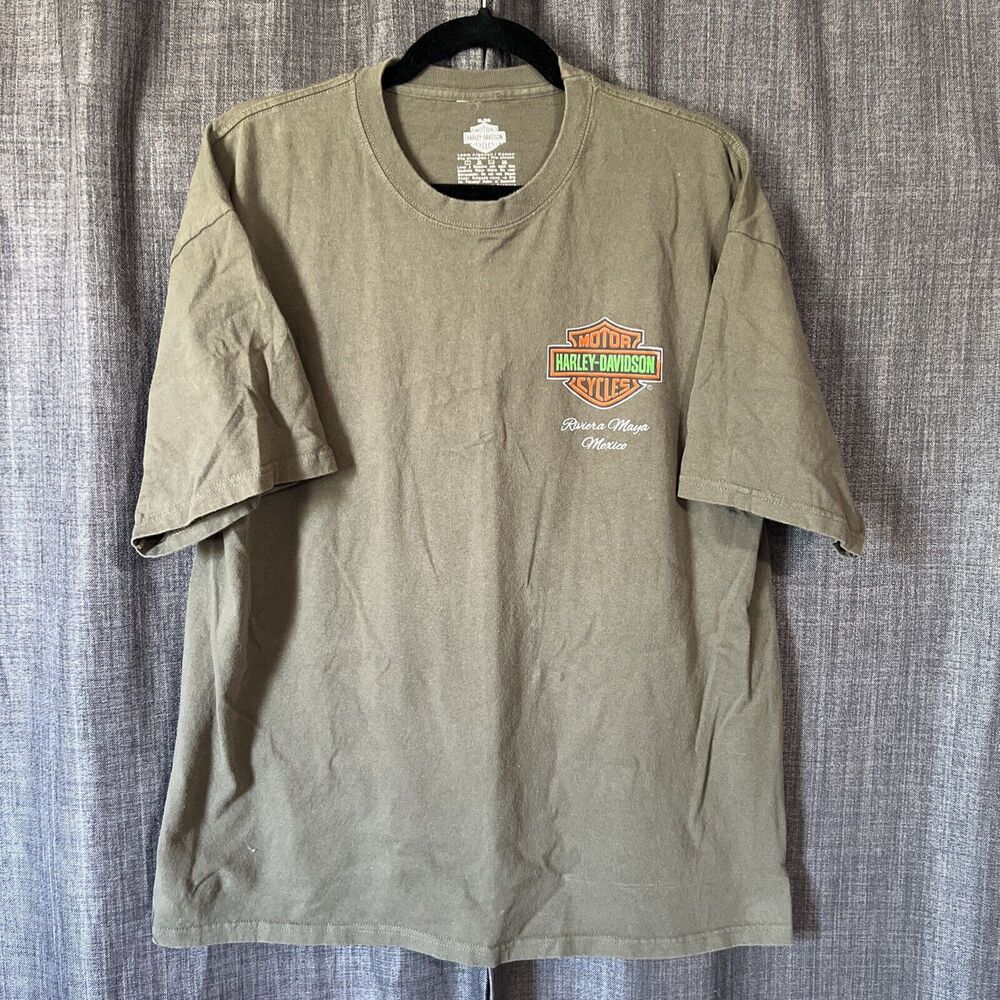 Harley Davidson Riviera Maya Mexico Short Sleeve Tshirt Size XL